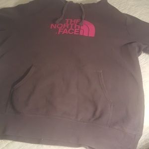 North Face grey hoodie